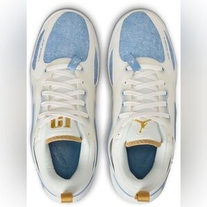 Nike Jordan Heir Series PF Denim & Gold FZ2473-104 Sail Work Blue Women's Size 8